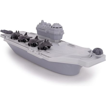 Toyland Aircraft Carrier Playset with 4 Fighter Jets, 17.5 Inch