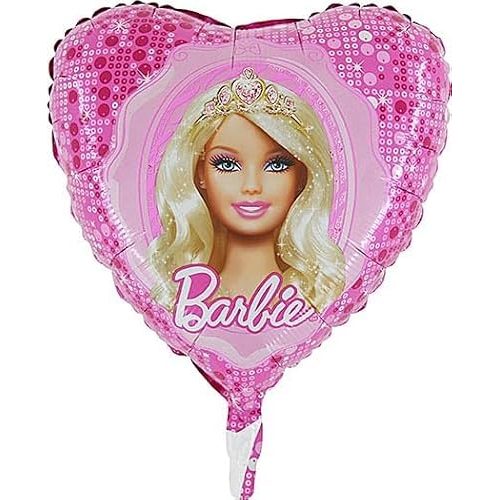 Toyland Barbie Tiara Heart Shaped Foil Balloon, 18 in
