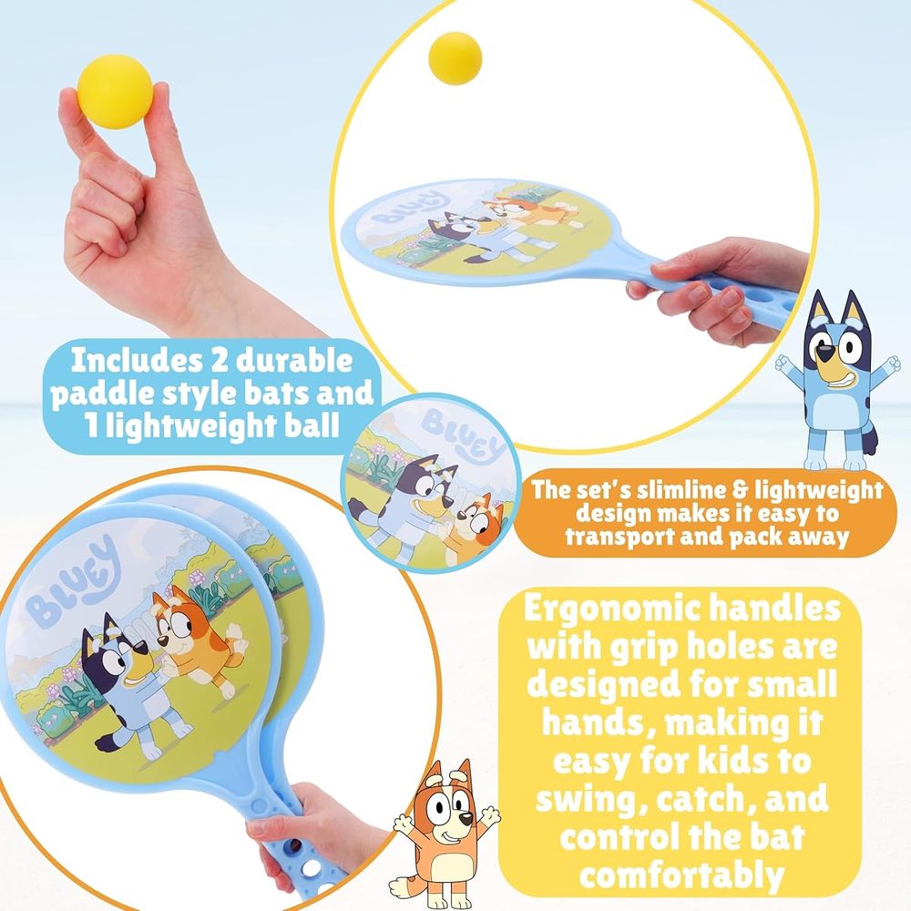 Toyland Bluey Beach Bat and Ball Set, 15 Inch, 2 Bats and 1 Ball photo 3