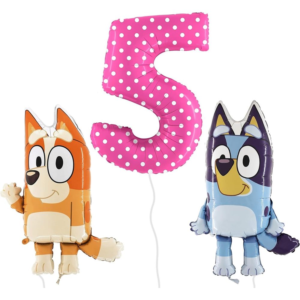 Toyland Bluey and Bingo Balloon Pack with 40-Inch Spotty Number 7 photo 4
