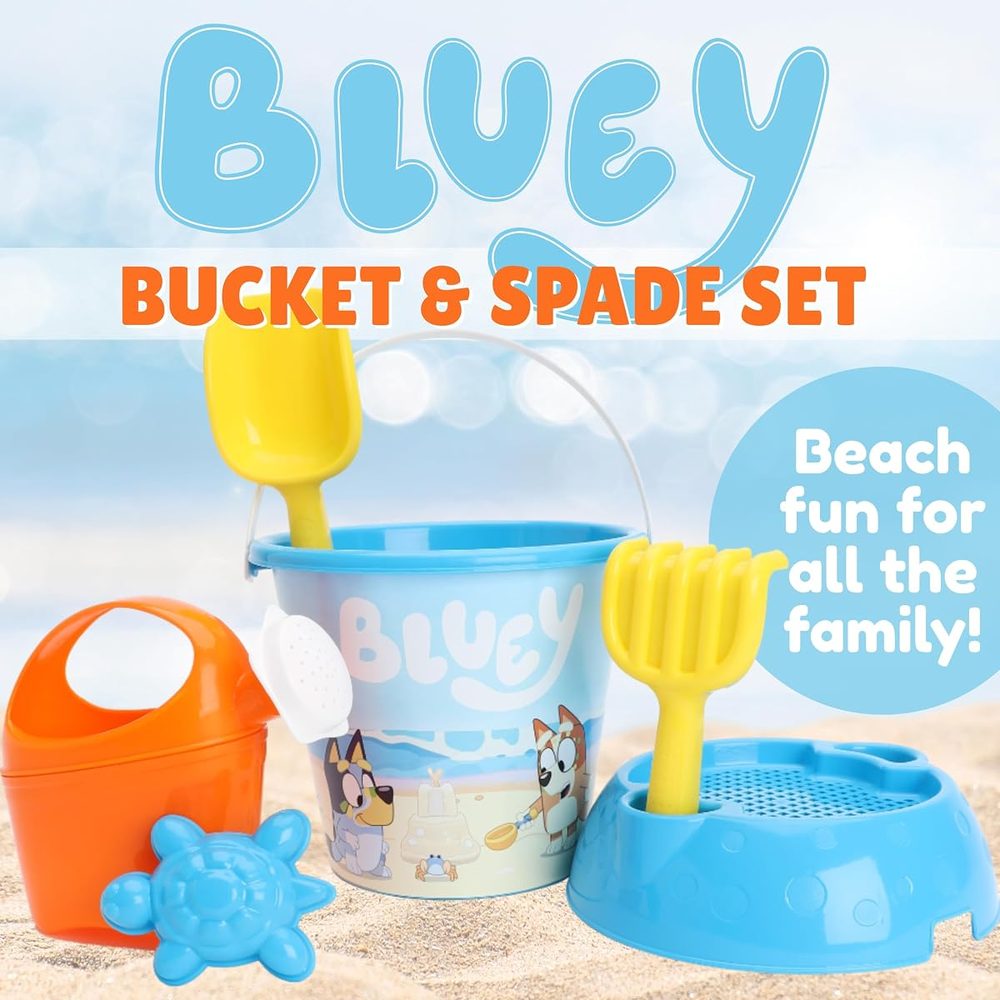Toyland Bluey and Bingo Bucket and Spade Set, 6 Pieces photo 2