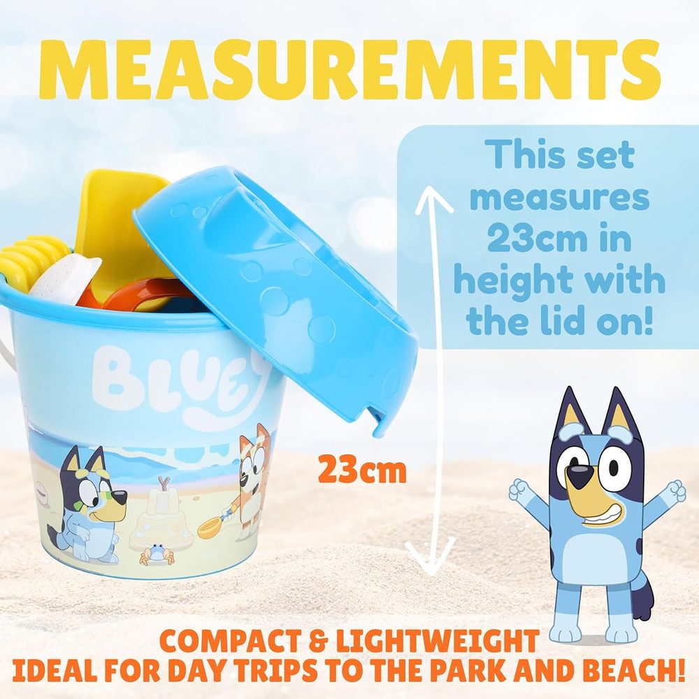Toyland Bluey and Bingo Bucket and Spade Set, 6 Pieces photo 4