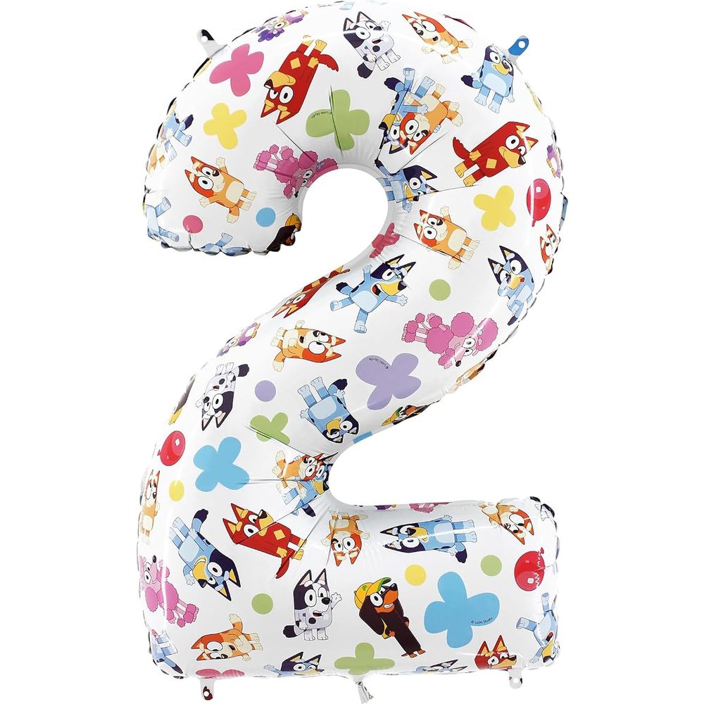 Toyland Bluey and Bingo Number Foil Balloon, 26 Inch photo 2