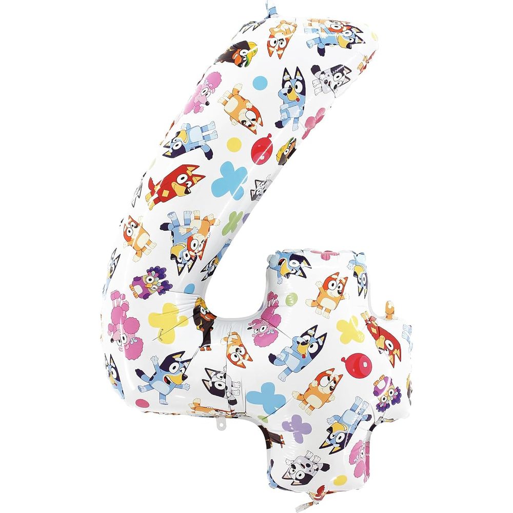 Toyland Bluey and Bingo Number Foil Balloon, 26 Inch photo 4