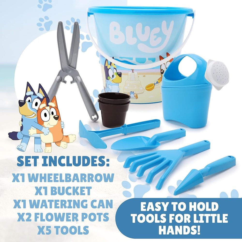 Toyland Bluey Garden Set with Wheelbarrow, 10 Pieces photo 4