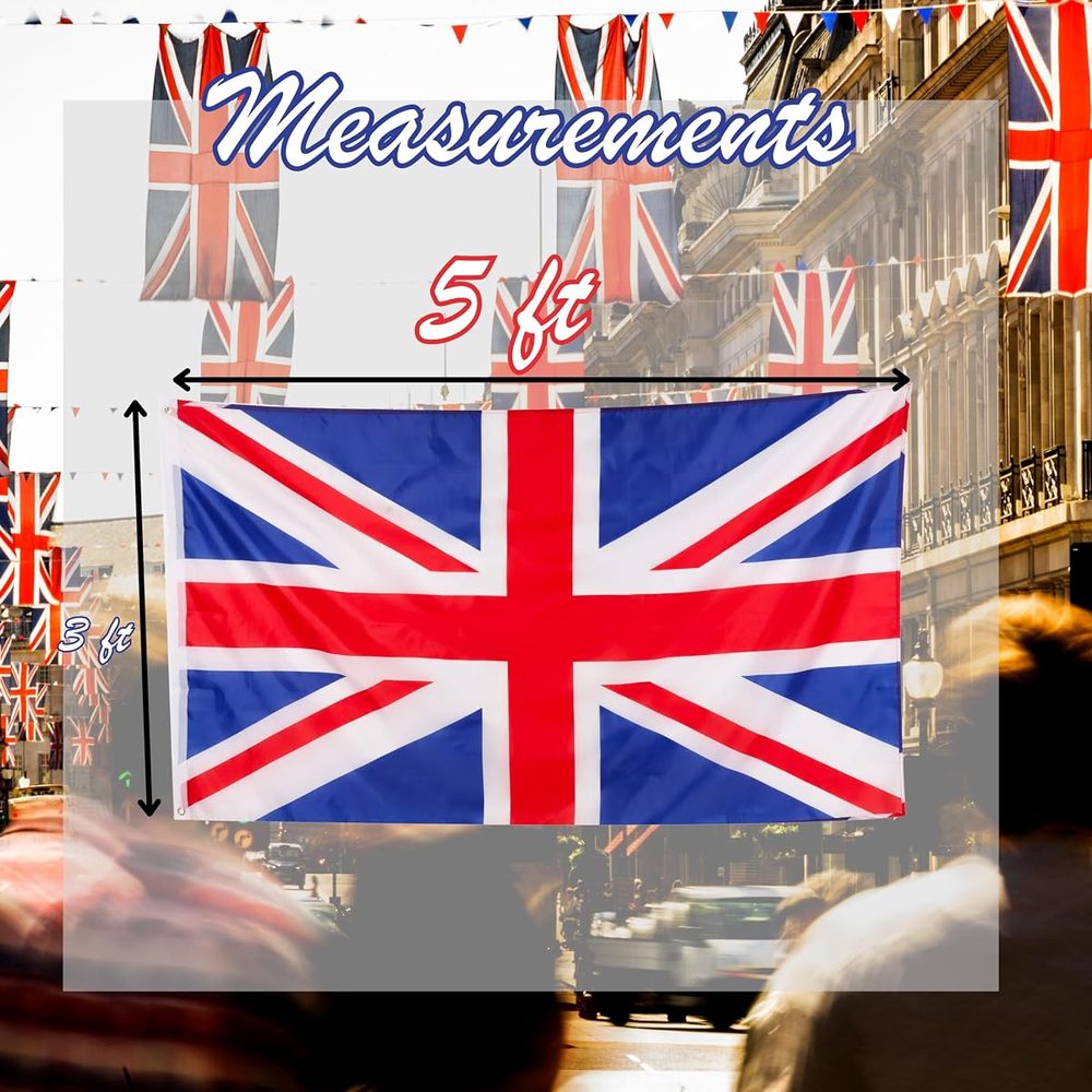 Toyland British Union Jack Flag, 5 ft x 3 ft photo 4