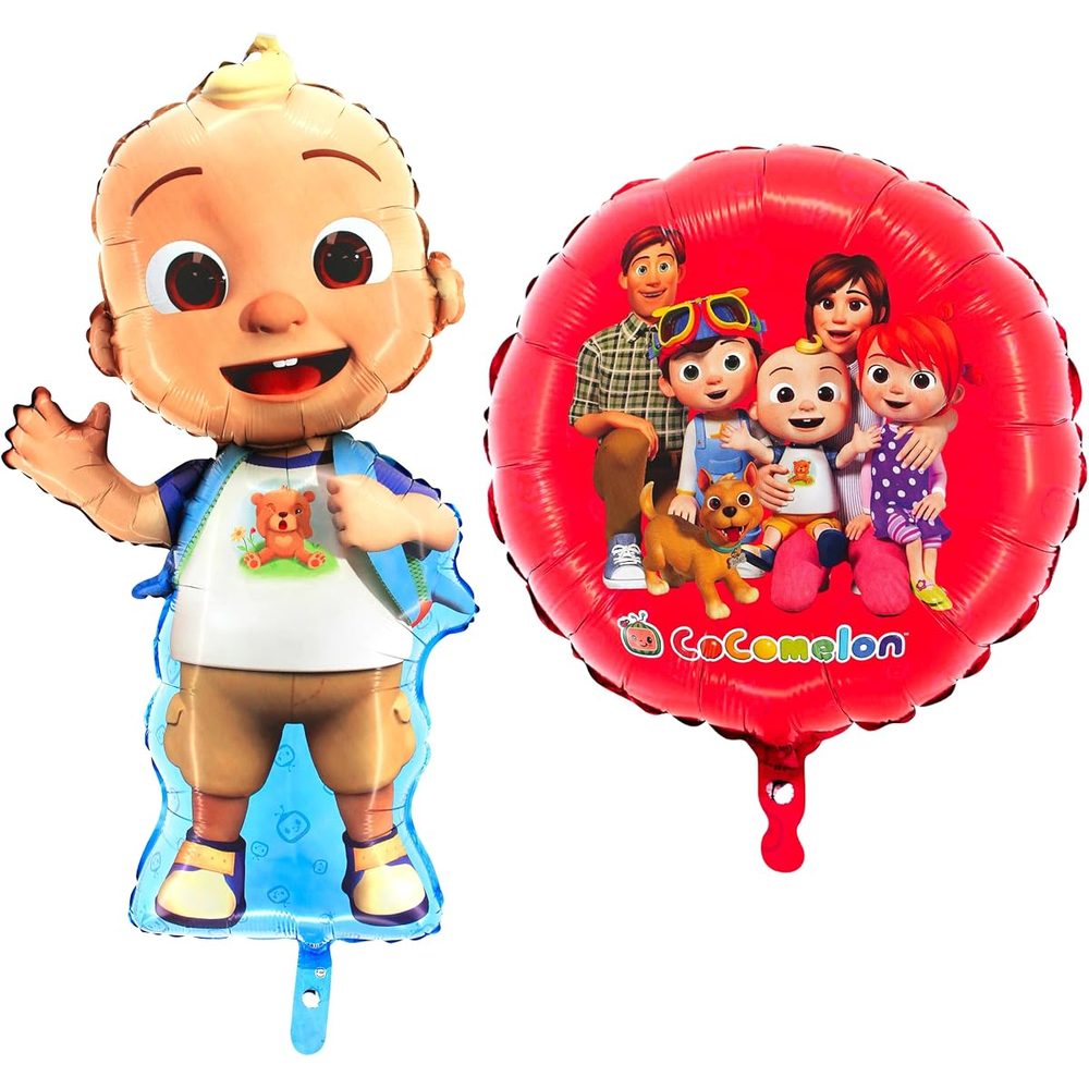Toyland Cocomelon Balloons, 32 Inch Baby JJ and 18 Inch Round