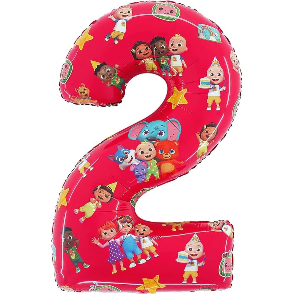 Toyland Cocomelon Number Foil Balloon, 27 Inch, Numbers 1–2 photo 2