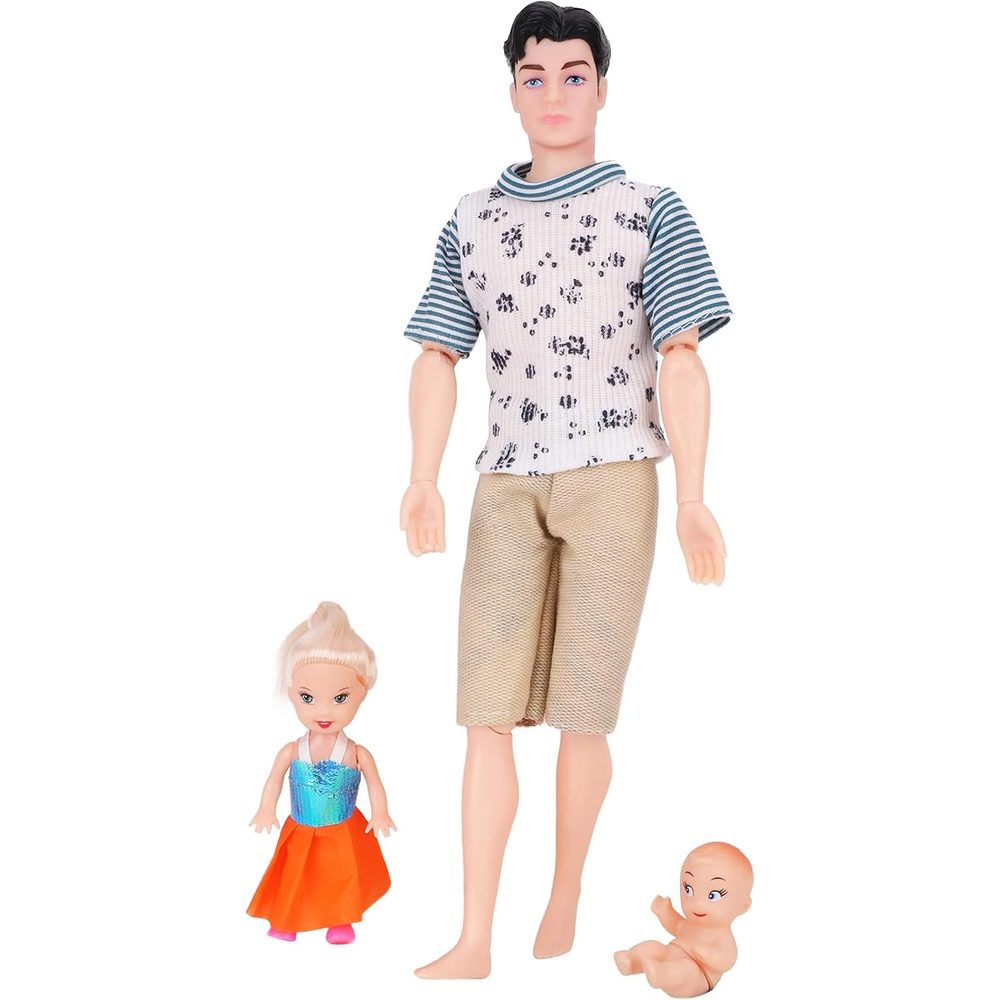 Toyland Doll Family Playset with Mom, Dad, Toddler and Baby photo 4