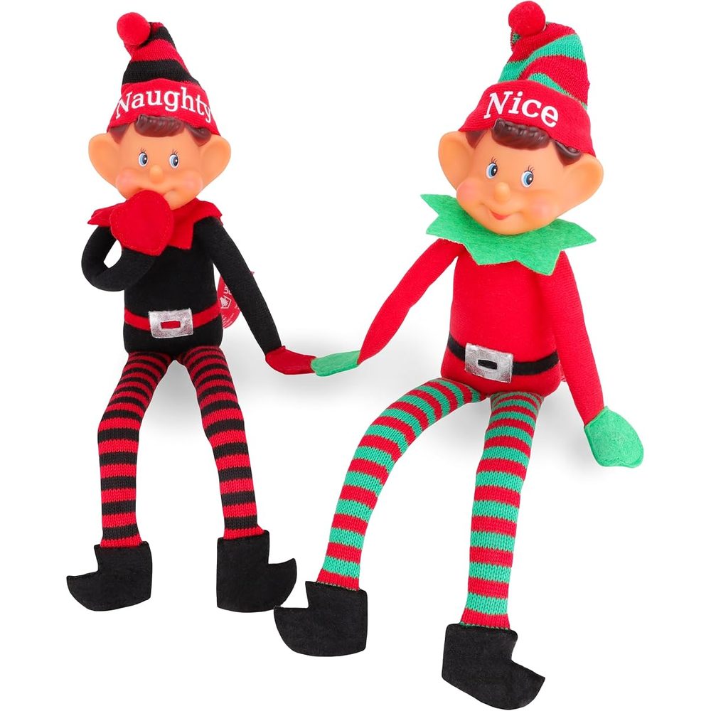 Toyland Elves with Attitude Naughty and Nice Twin Pack, 14 in