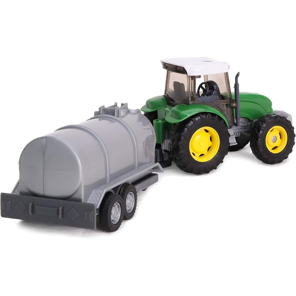Toyland Farm Tractor and Green Tanker Set, Free Wheel, 9 Inch photo 2