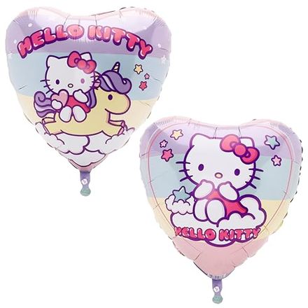 Toyland Hello Kitty Double-Sided Heart Foil Balloon, 18 Inch