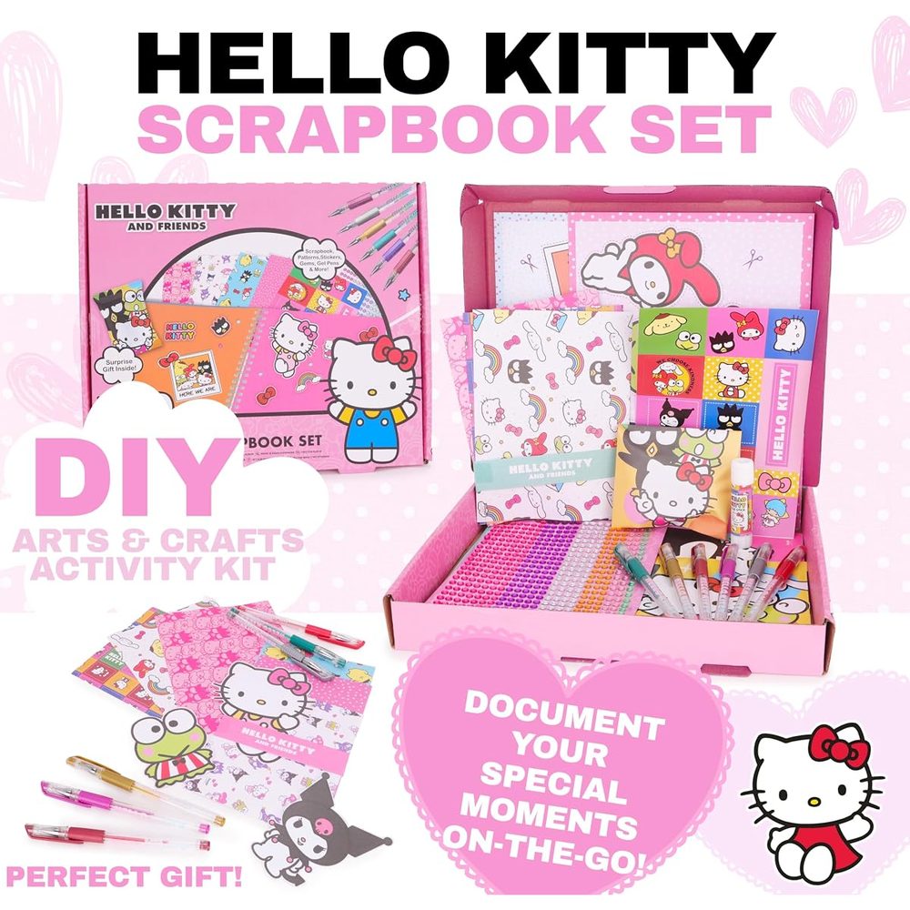 Toyland Hello Kitty Scrapbook Set, Kids Arts and Crafts Kit photo 3