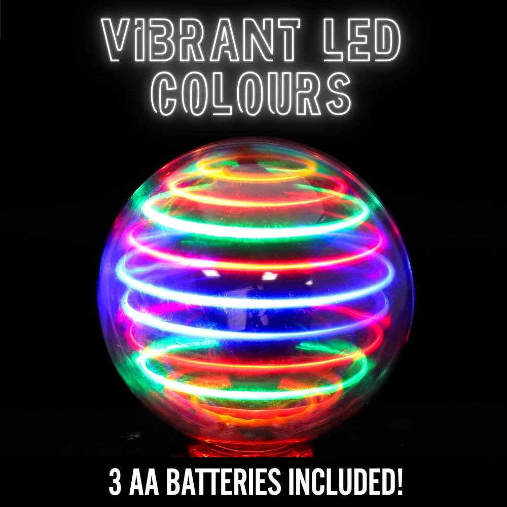 Toyland 3D Light Up Spinning Ball Wand with Wrist Strap, 8 Inch photo 3
