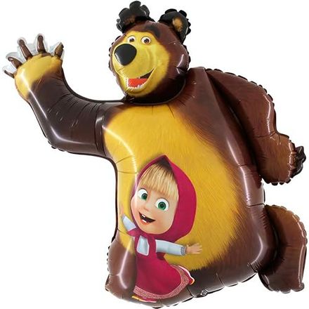 Toyland Masha and the Bear Shaped Foil Balloon, 36 Inch
