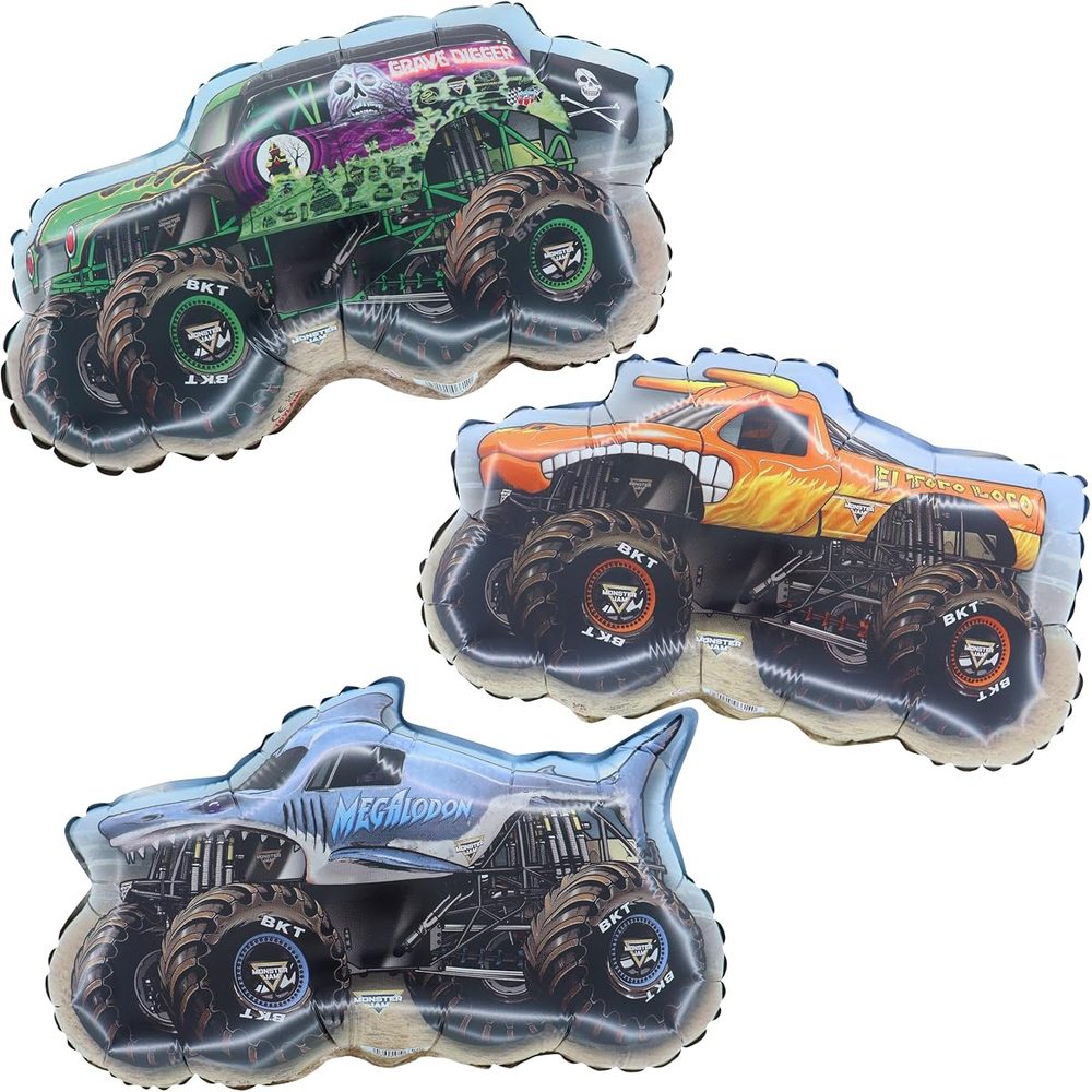 Toyland Monster Jam Mini Balloons with Sticks and Cups, Pack of 20 photo 3