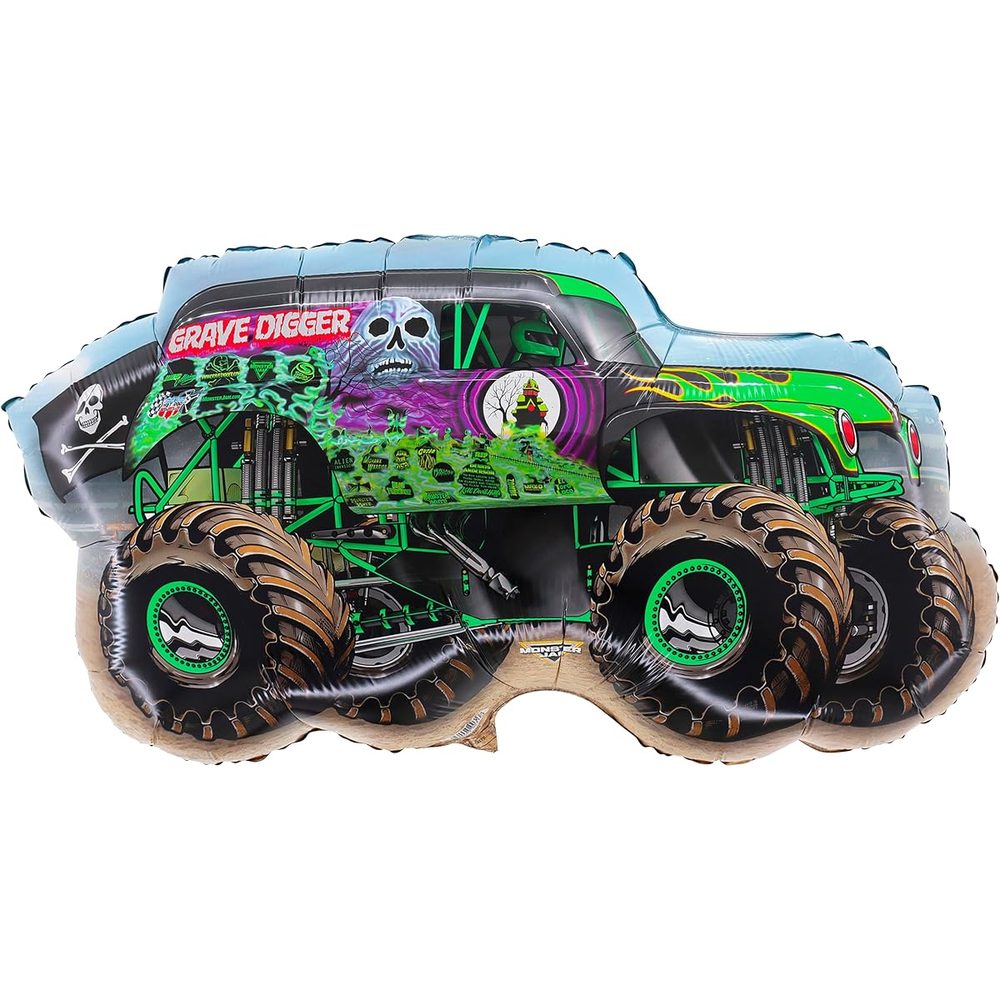 Toyland Monster Jam Sparkle Smash Foil Balloon, 32 Inch photo 4