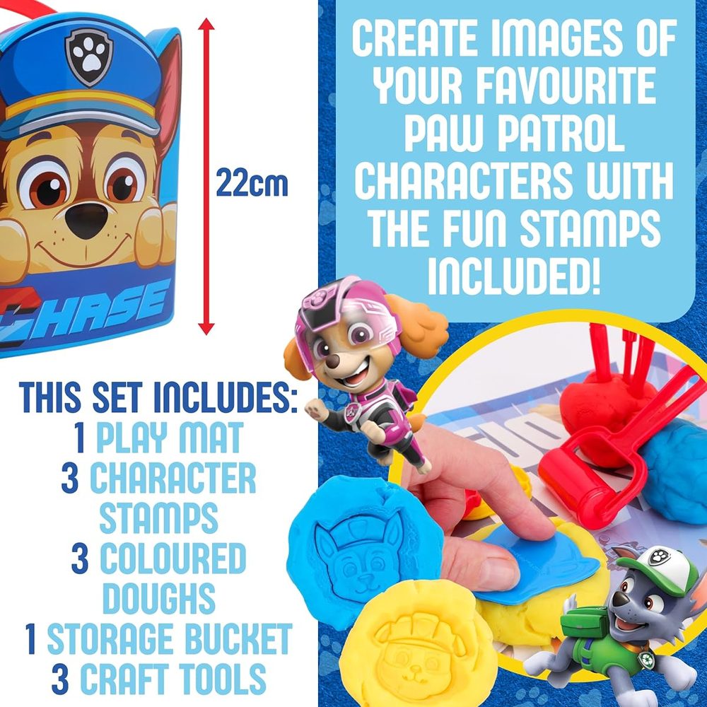 Toyland Paw Patrol Chase Dough Bucket Activity Set, 12 Piece photo 4