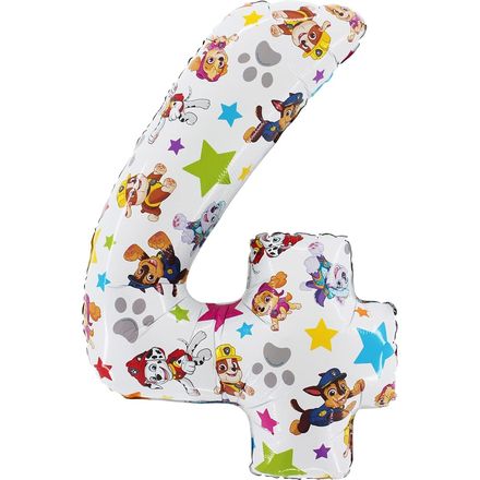 Toyland Paw Patrol Number 4 Foil Balloon, 26 Inch