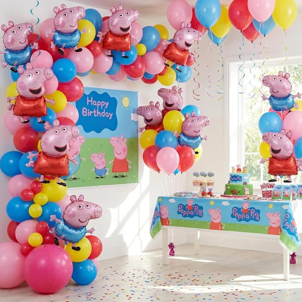 Toyland Peppa and George Pig Mini Balloons with Sticks, Pack of 20 photo 4