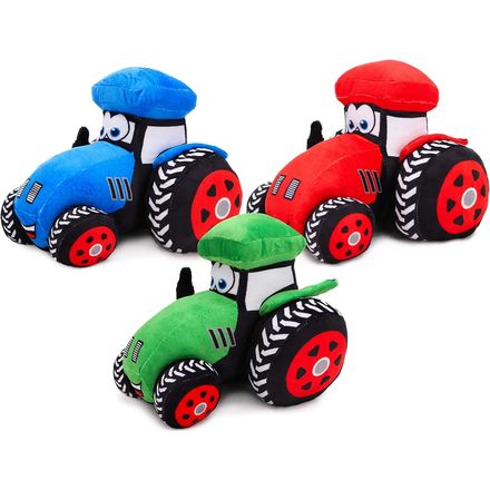 Toyland Plush Farm Tractor Soft Toy, 8 Inch, Random Color
