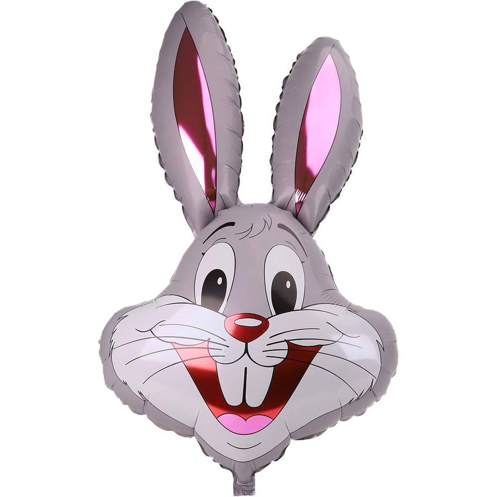 Toyland Rabbit Shaped Foil Balloons, 37 in, Pack of 3 Colors photo 3