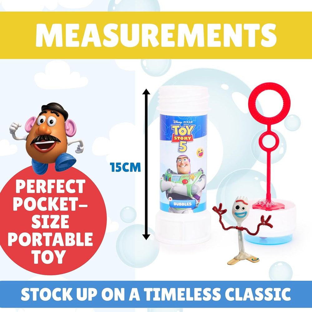 Toyland Toy Story Bubbles with Wands and Maze Lids, Pack of 12 photo 4