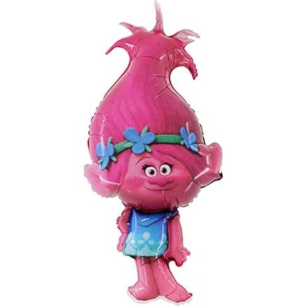 Toyland Trolls Princess Poppy Shaped Foil Balloon, 39 Inch