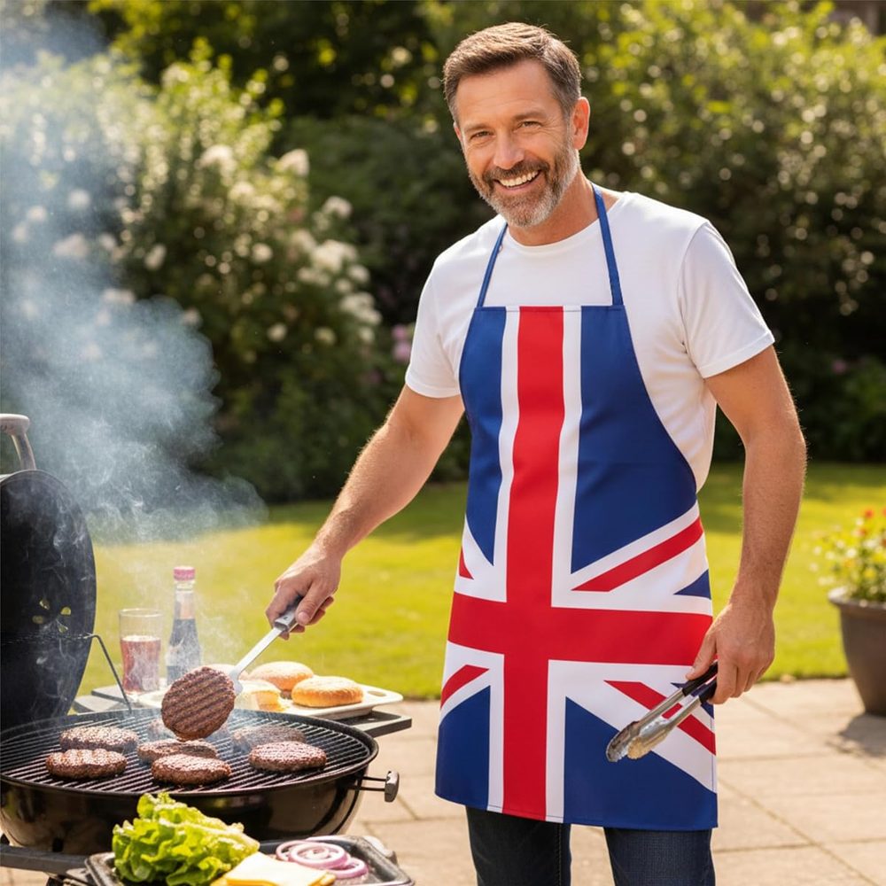 Toyland Union Jack Flag Apron for Adults, 36 Inch, One Size photo 2