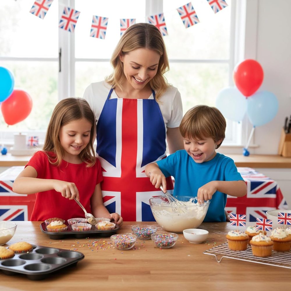 Toyland Union Jack Flag Apron for Adults, 36 Inch, One Size photo 4